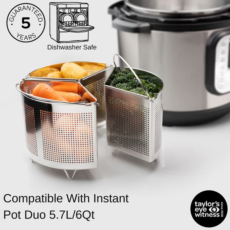 Family Saucepan Triple Divider Separator Set - Saves Cooking Space