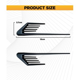 Flaconi 2 x Car Air Vent Decoration Stickers, Air Vent Sticker, Sticker for Air Vents, Bonnet, Ventilation Slots, Mudguard, Ventilation Grille, Suitable for Most Cars