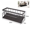 Kitchen Sink Faucet Organizer with Sponge Holder, Drain Rack and