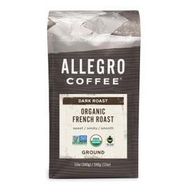 Allegro Coffee Organic French Roast Ground Coffee, 12 oz