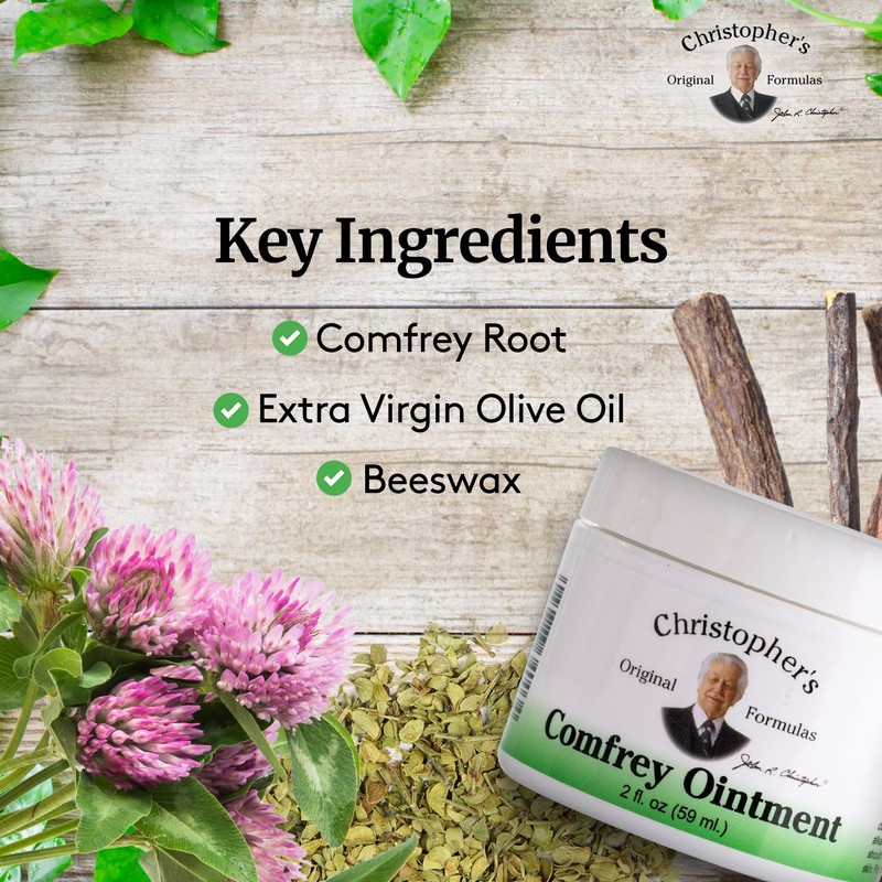 Christopher's Original Formulas Comfrey Ointment, 2 Ounce – Herbal Ointment