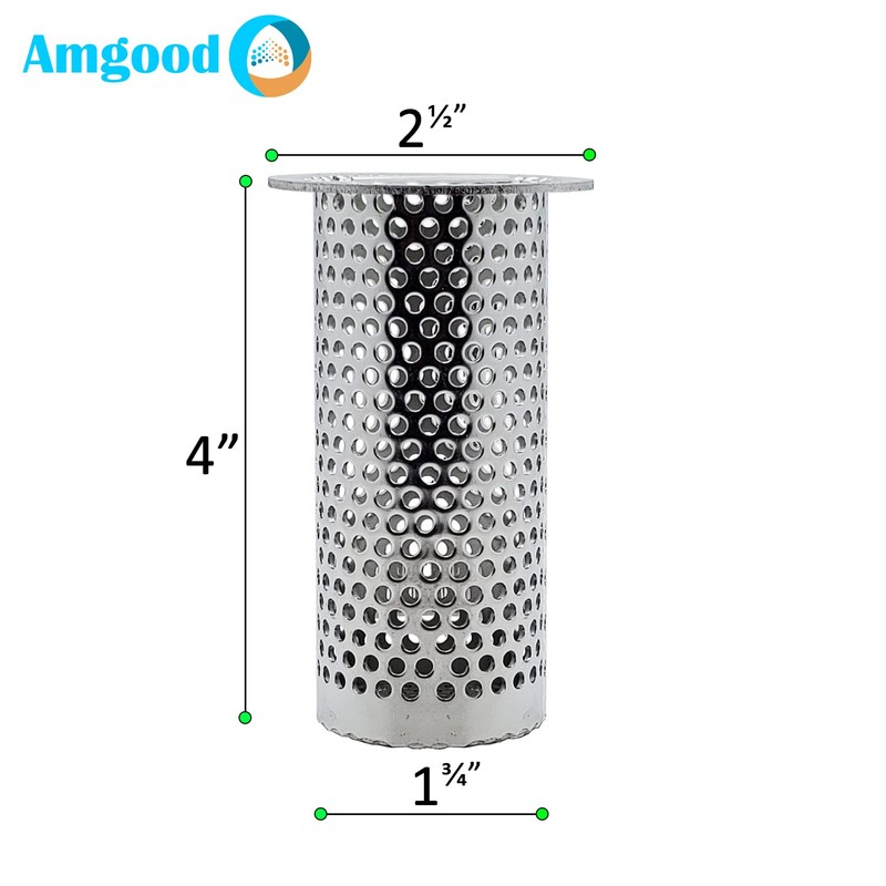 Commercial Flood Drain Strainer (1, 2" Diameter x 4" Tall