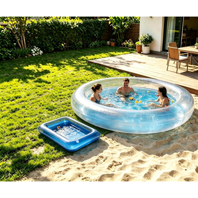 Inflatable Pool Foot Bath Basin, Portable Foot Soaking Bath Basin