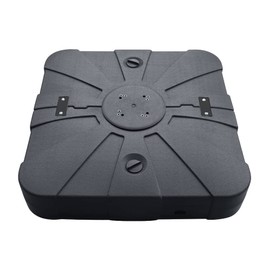 EliteShade USA 33" x 33" Offset Patio Umbrella Base Sand/Water Filled Square Umbrella Stand,Black