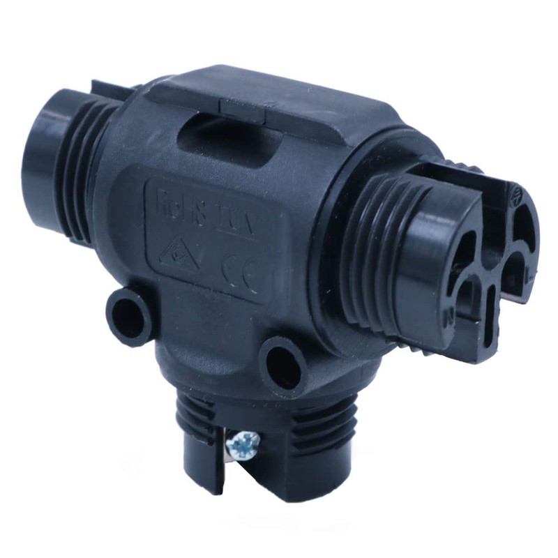 ZONADAH Pack of 2 T-type 3-way IP68 waterproof electrical cable