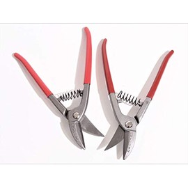 Pair of Punch Shears with Spring 250 mm Tin Scissors Professional Set