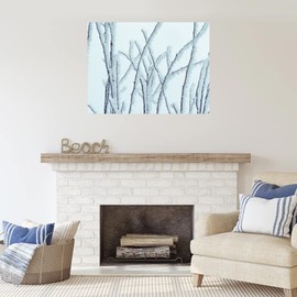 Fine Art Canvas Icy Canvas Wall Decor by Artist Dennis Frates for Living Room, Bedroom, Bathroom, Kitchen, Office, Bar, Dining & Guest Room - Ready to Hang - 32 in x 24 in