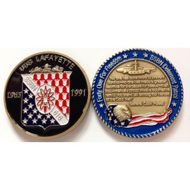 NAVY USS LAFAYETTE SSBN-616   SUBMARINE USA MADE  CHALLENGE COIN