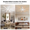 62 Inch Ceiling Fans with Lights, Large Low Profile Ceiling