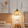 Wabi-sabi Style Pendant Lighting Rattan Light Weaving Rattan Ceiling Hanging