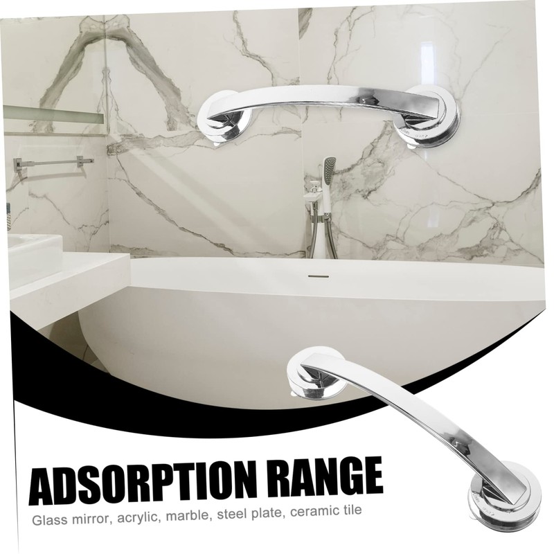 Mipcase Wall Mounted Suction Grab Bar for Bathroom Safety Large
