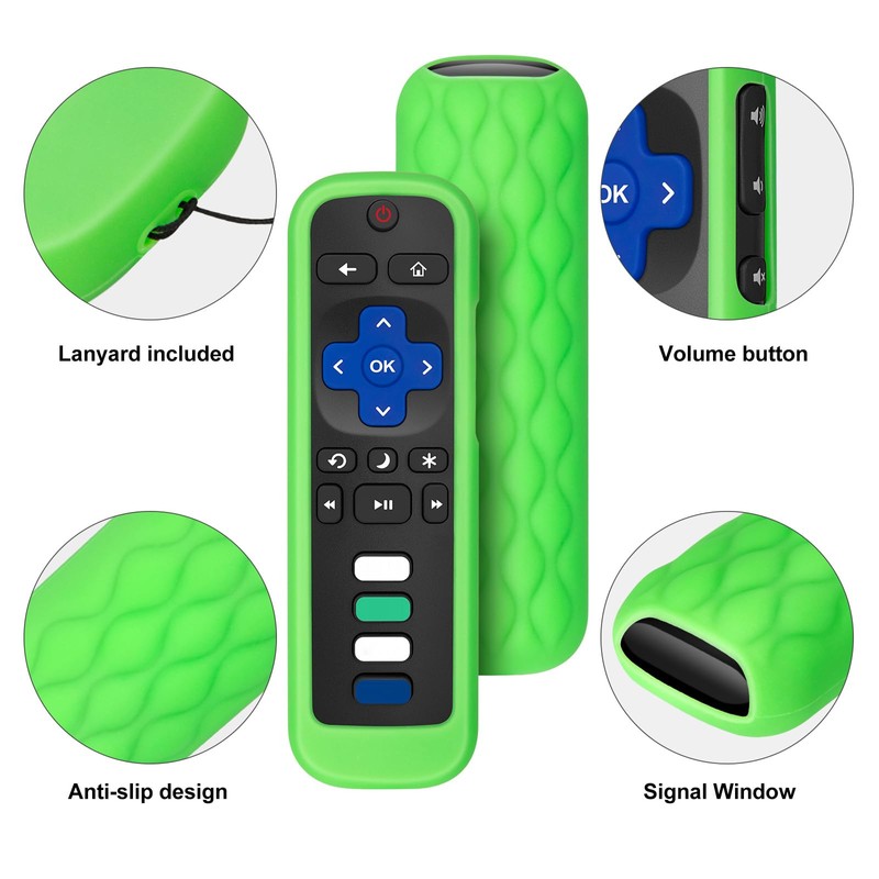 (Pack of 2) Remote Cover Case for Roku TV Remote