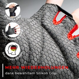 MACCIAVELLI® Fitness Gloves for Men and Women, Training Gloves for Strength Training, Strength Training, Bodybuilding, Gym Gloves, Fitness Gloves