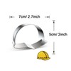 WJSYSHOP Crash Helmet Safety Hat Shape Cookie Cutter
