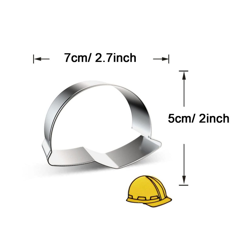 WJSYSHOP Crash Helmet Safety Hat Shape Cookie Cutter