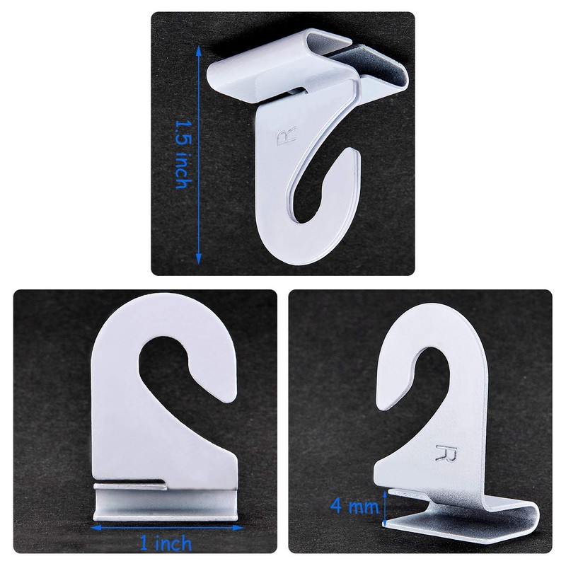 Hotop 20 Pairs Drop Ceiling Hooks for Hanging Ceiling Tile