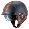 VCOROS Half Helmet Motorcycle DOT Approved Open Face Helmet F07