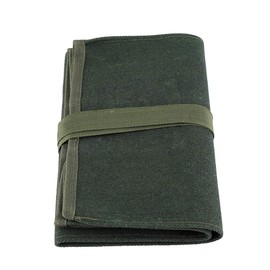 Portable Green Canvas Tool Roll Bag with 10 Pockets for Organizing Tools Perfect for Gardeners
