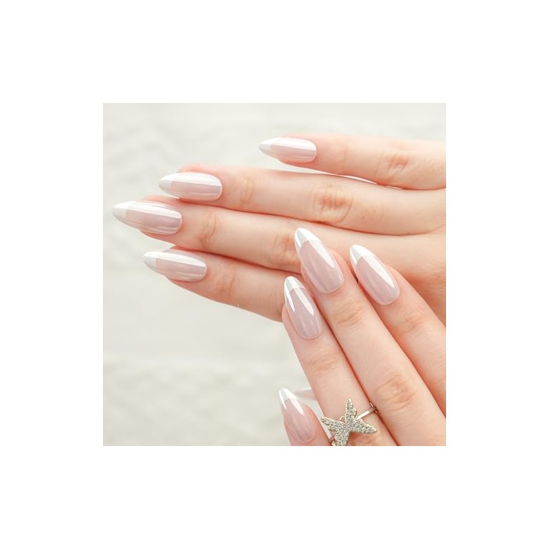 Cloudtrip 30 Uñas Postizas De Almendras: Uñas De Almendras De