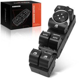 A-Premium Master Power Window Switch Compatible with Ford F-150 F150 2015-2020 Extended Cab Pickup, Expedition 2018-2021, Front Left Driver Side, Replace# FL3Z14529CB