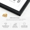 Picrit 8x10 Solid Wood Frame Set of 2, Black Wood