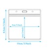 10 Pack Badge Holder ID Card Holder,Waterproof Name Badge Holders,