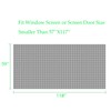 FLYZZZ Window Screen Mesh 59''x118'' Black DIY Screen Door Mesh