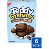 TEDDY GRAHAMS Chocolate Graham Snacks, Bulk Kids Snacks, 6 -