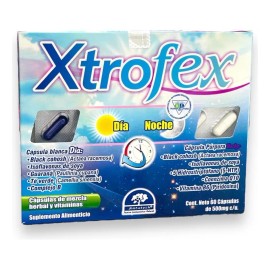 Xtrofex Día Y Noche Caja C/60 Capsulas Menopausia Sabor No
