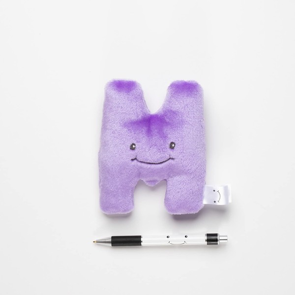 Alphapals Educational Plush Letter M - Lilac Purple 4" Stuffed