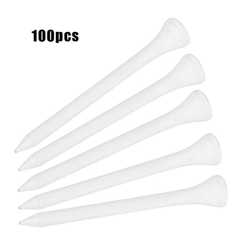 Tees, Unbreakable Transparent Tees, 100 Pieces, 70 Mm, Wooden Tees,