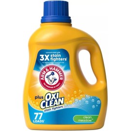 Arm & Hammer Plus OxiClean Clean Meadow, 77 Loads Liquid Laundry Detergent, 100.