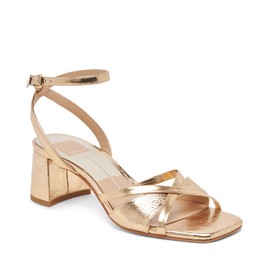Dolce Vita Women's BLAKLY Sandal, Gold, 8.5