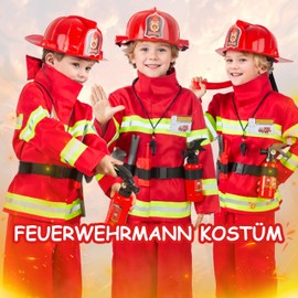 cuteDIY Fire Brigade Costume 98 Fire Brigade Costume Children 104 Fireman Costume Children