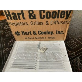 Hart & Cooley 650 Series 11 3/4" x 7 3/4" White Wall Return Air Grille 650106W