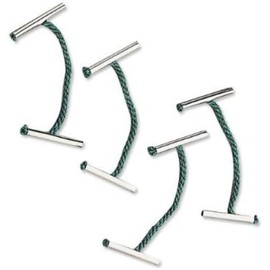 Q-Connect Metal Treasury Tag, 25 mm, Pack of 100, Green