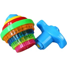 1pc Multicolour Spinning Top Light up Flashing Spinning Tops Gyroscope with Light up Top Spinner Light Up Spinning Top for Gift, Random Color Toddler
