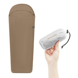 Naturehike 4.5oz Ultralight Washable Sleeping Bag Liner, Lightweight Adult Sleep Sack & Travel Sheets for Backpacking, Hotel, Camping, Hostels, ZY20