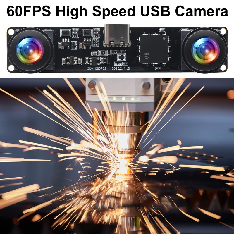 ELP 3D Stereo USB Camera 1080P 60fps High Speed Webcam