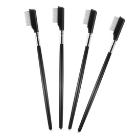 OHPHCALL 4 Pcs Eyelash Comb Separator Tool Metal Lash Comb for Extensions Makeup Lash Spoolie Travel Size