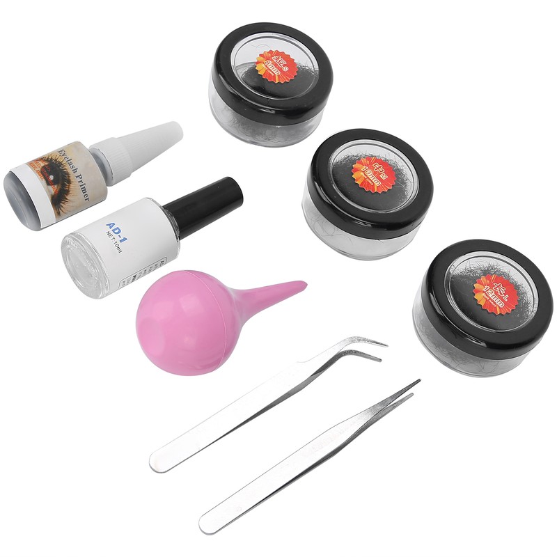 Eyelash Extension Practice Tool Kit Portable False Eyelashes Glue Remover