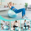 Sportneer Extra Thick Exercise Ball - 25.6''Yoga Ball with Quick