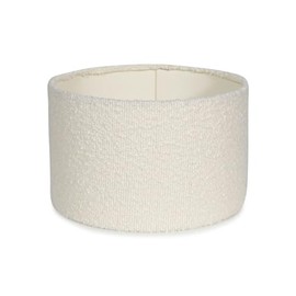 MiniSun | Small Modern Cream Boucle Drum Light Shade | Lamp Shades, Home Décor & Improvement Essential | 25cm Shade Width