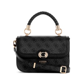 GUESS Orlina Top Handle Flap, Coal Logo