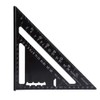 7'' Metric Aluminum Alloy Oxidation Roofing Square Triangle Angle Protractor,Black