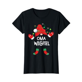 Grandma Gnome Family Costume Christmas Gifts Women's T-Shirt, black