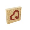 5th Wedding Anniversary Word Art Beech Block With 5 Year