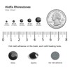 6000PCS Hotfix Rhinestones Bulk, Black Rhinestones for Crafts Clothes,Hotfix Crystals