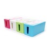 COLLBATH Organizer Box Mini Cable Storage Case for Desk Tv
