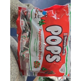 Tootsie Roll 9.6 oz. PEPPERMINT POPS Lollipop Chewy Inside, (Peanut/gluten Free)